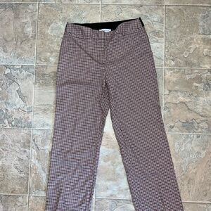 Liz Claiborne Black and Brown Checkered Boot Cut Pants
